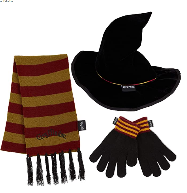 Harry Potter klobouk, šála a rukavice 