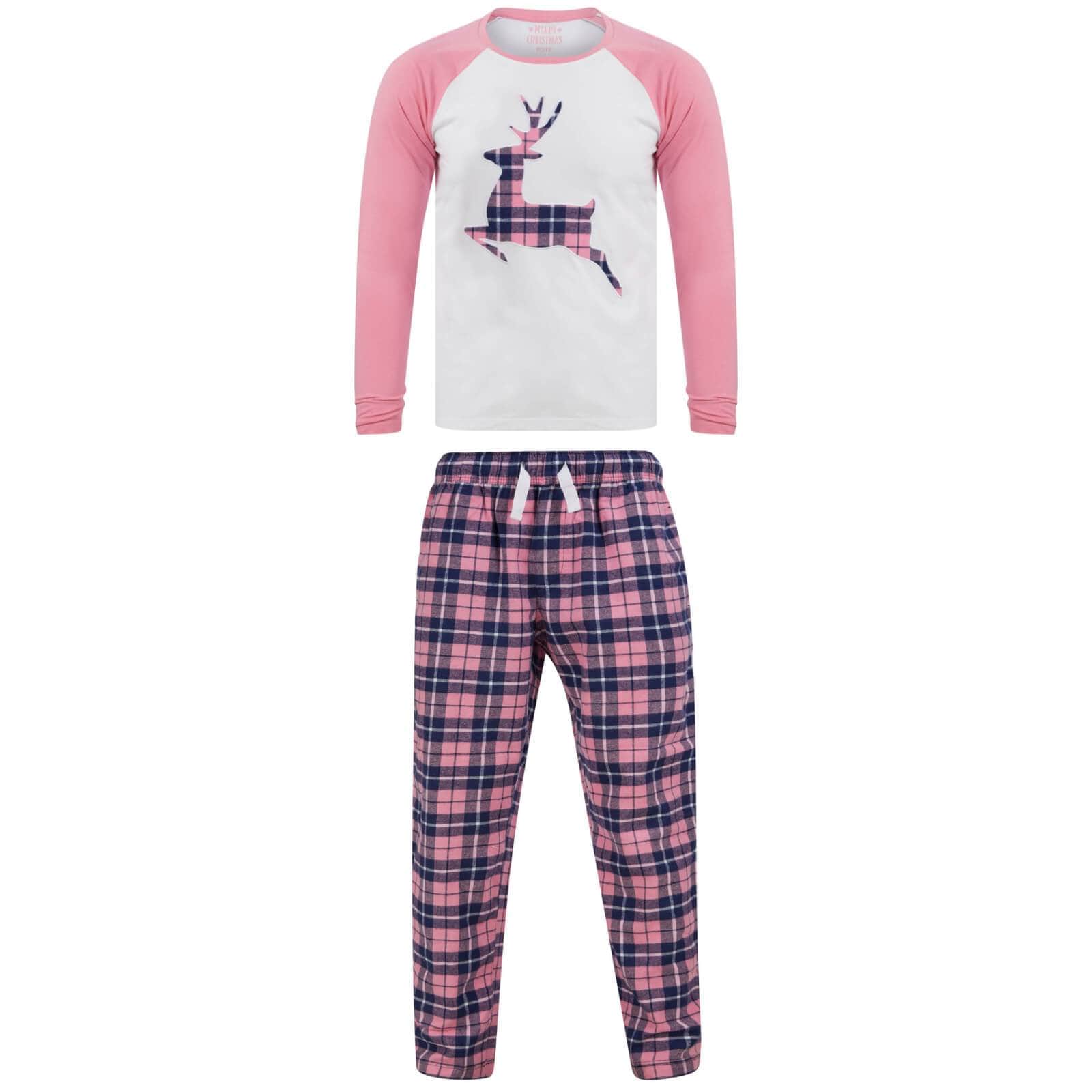 Pyžamo se sobíkem dámské růžové - design pro celou rodinu