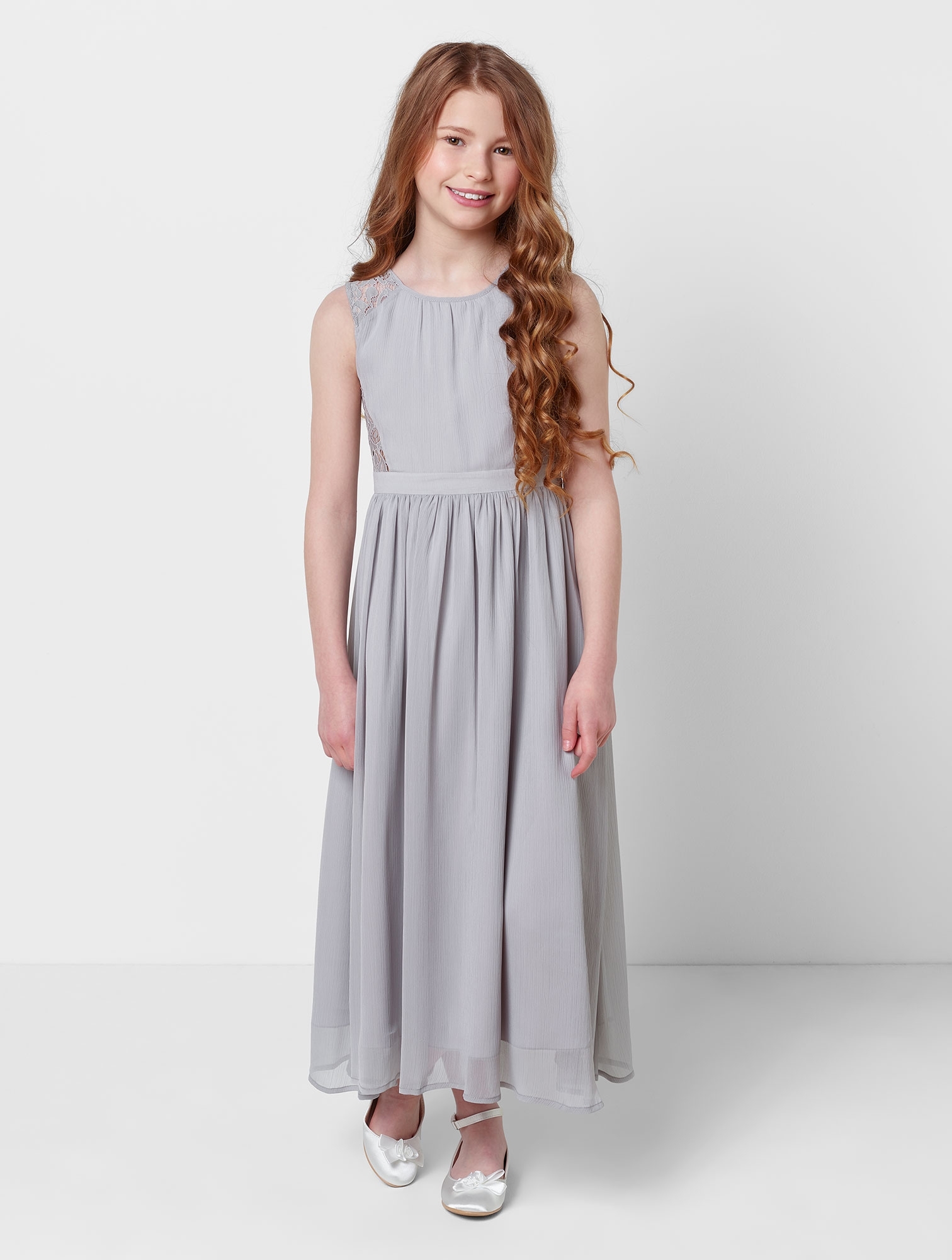 Dívčí šedé šaty Viola  12 let