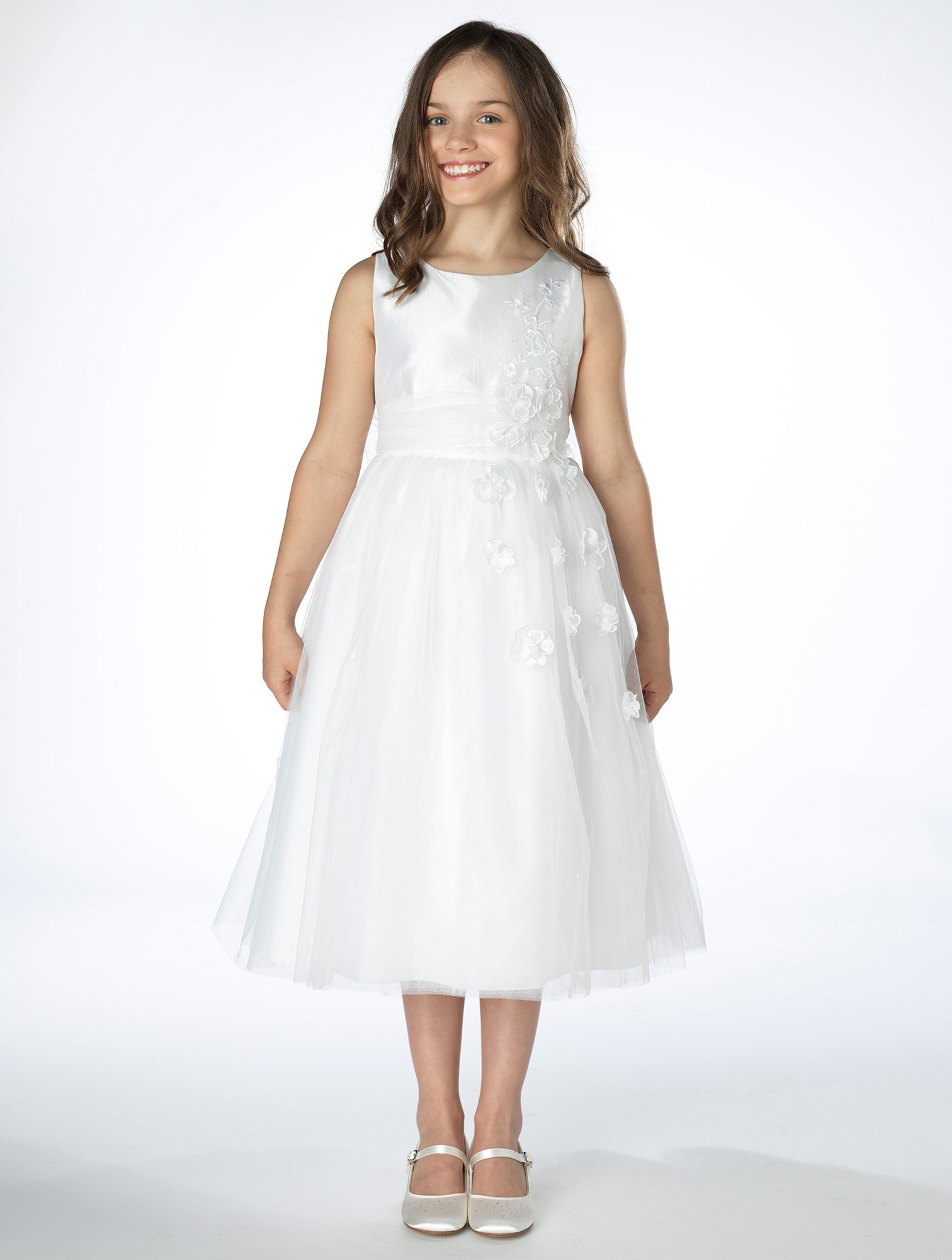 Dívčí společenské šaty Danae bílé 