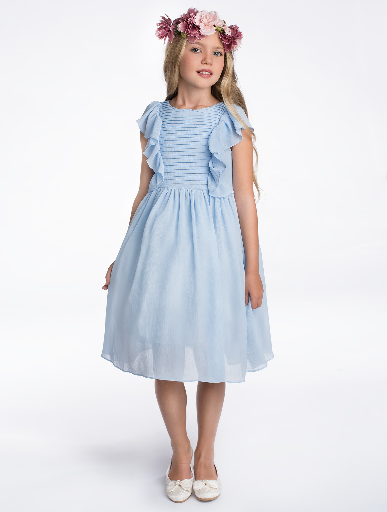Dívčí šaty Elsa modré 7-8 let