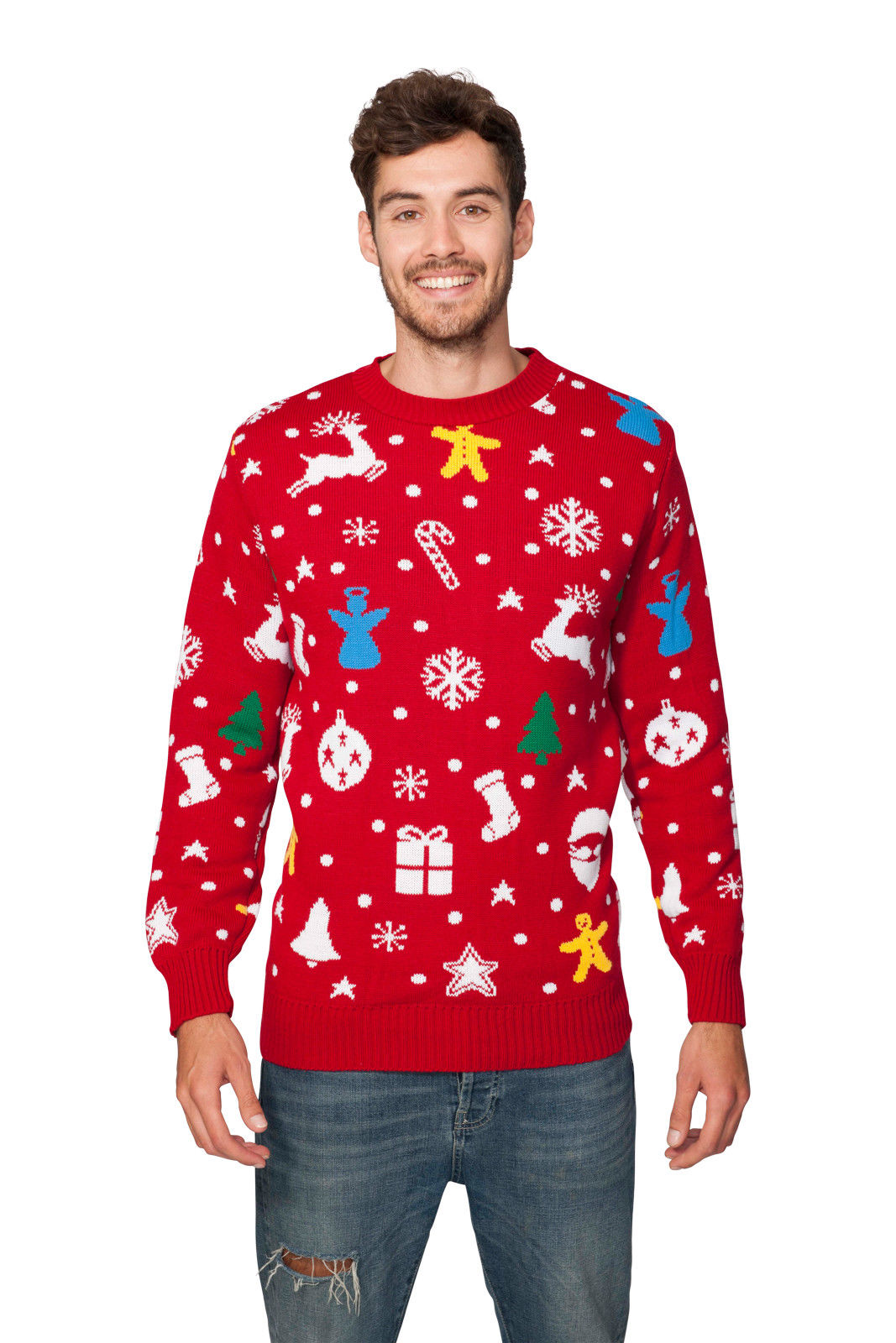 Jingle svetr červený