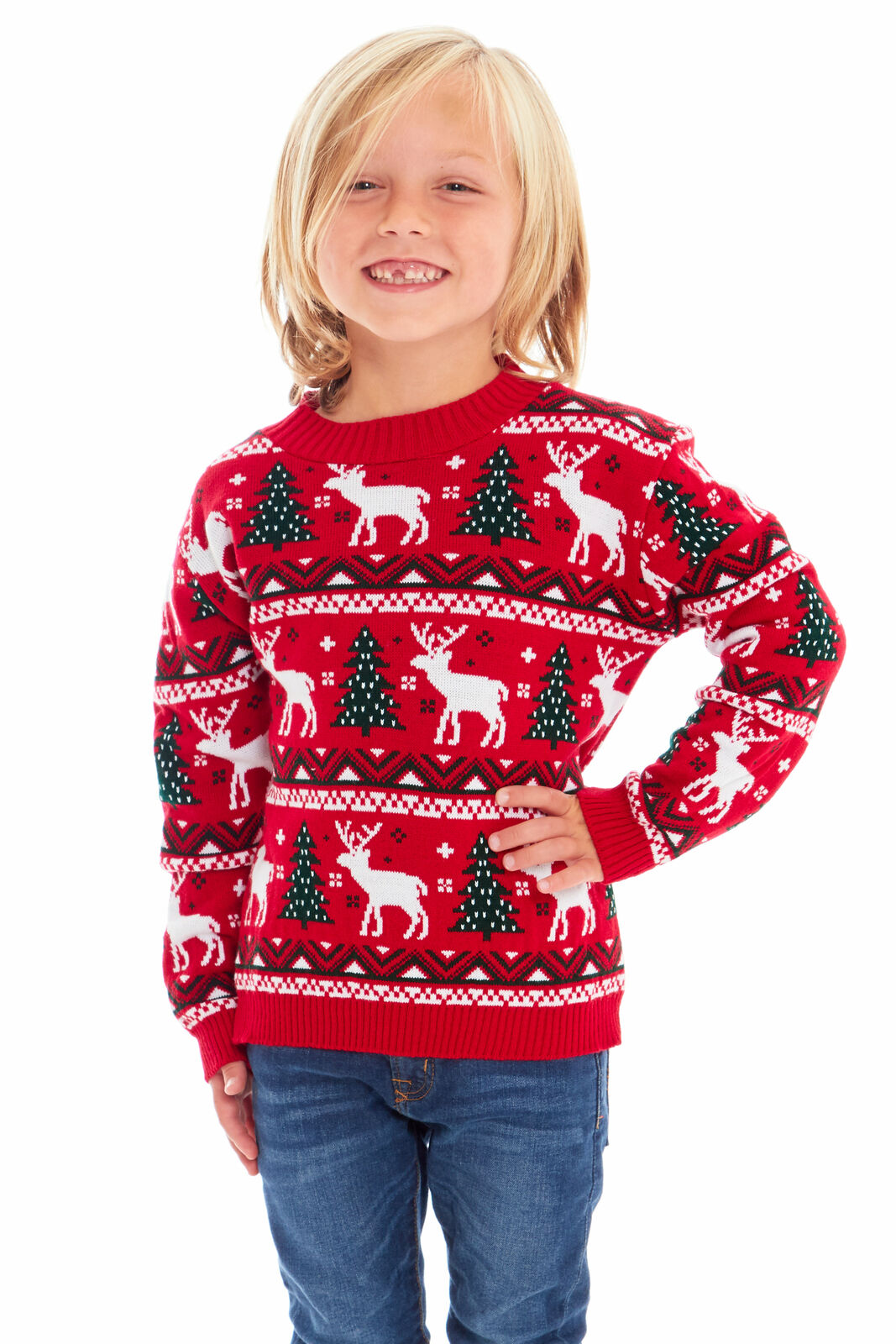Vánoční svetr dětský - design pro celou rodinu