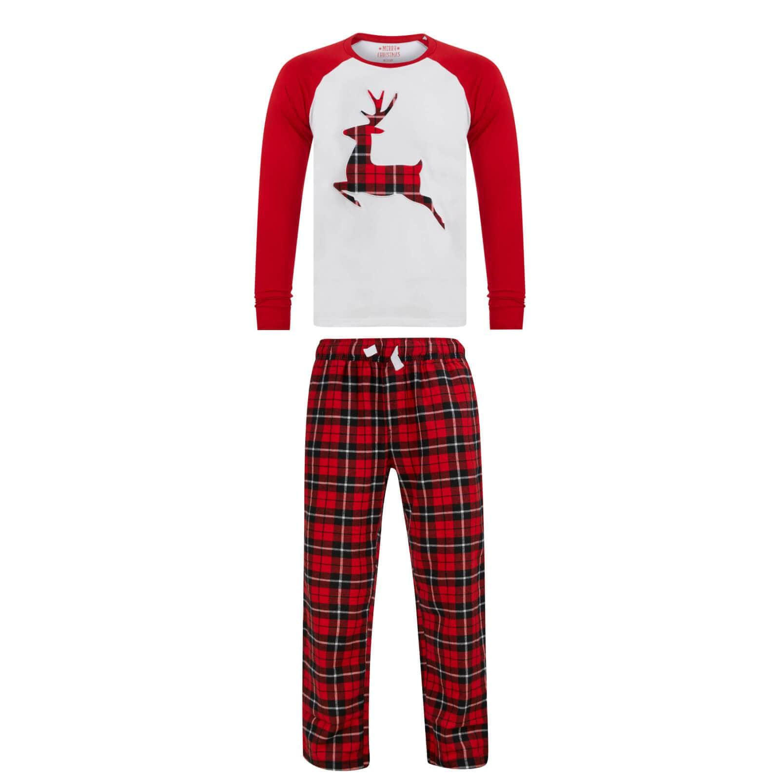 Pyžamo se sobíkem dětské červené - design pro celou rodinu