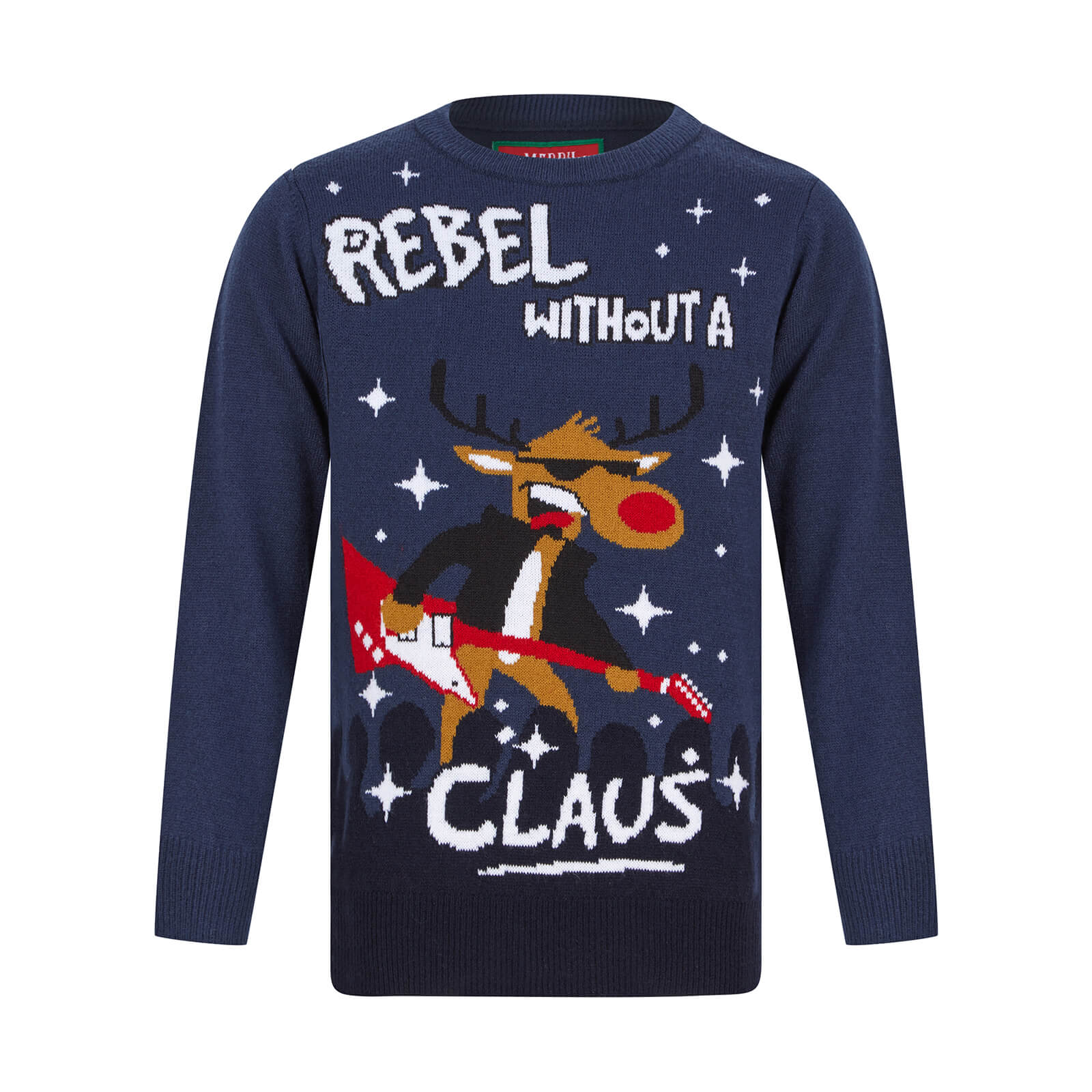 Vánoční Rebel dětský svetr modrý