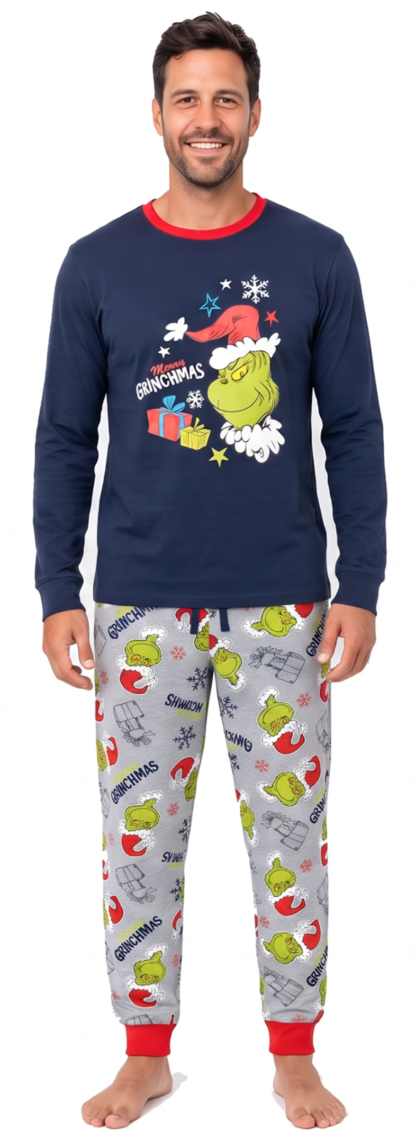 Vánoční rodinné pyžamo Grinch pánské